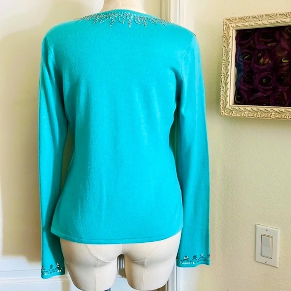 Caché~Silk & Cashmere Sweater/ Exceptional ~Stunning  / Host Pick - Picture 6 of 13